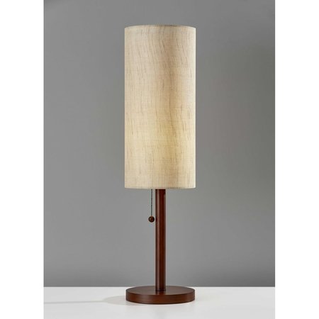 ESTALLAR Walnut Wood Table Lamp, 8 x 8 x 31 in. ES2627280